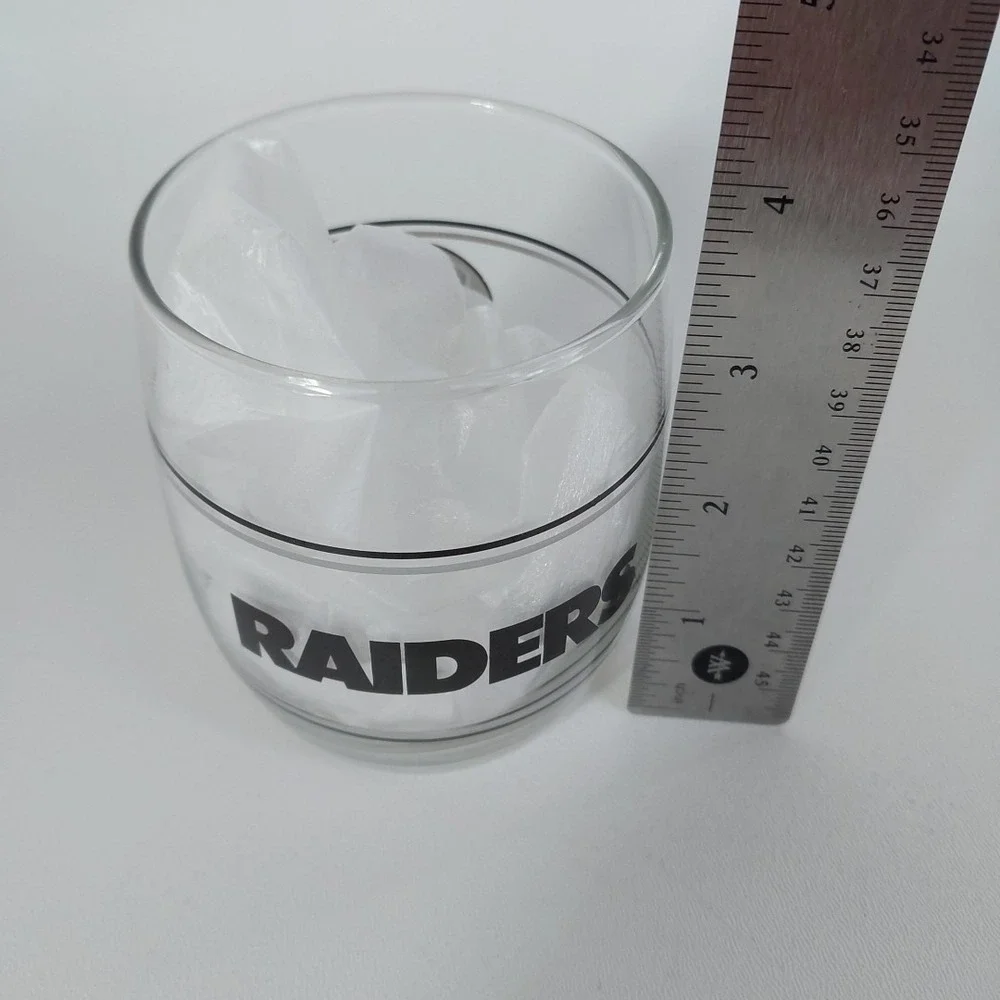 Vintage‎  NFL Los Angeles Raiders Tumbler Whiskey Rocks Glass